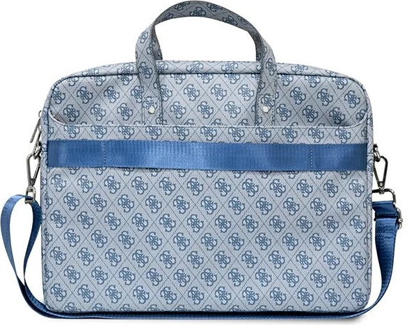 Çantë laptopi Guess Saffiano 4G Triangle Logo, për 16 inç, Kaltër