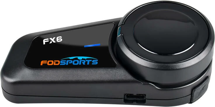 Interkom për motoçikleta Fodsports FX6, 2 copë, i zi