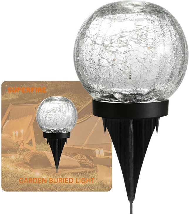 Llambë diellore Superfire FF16-A, 600mAh, e zezë