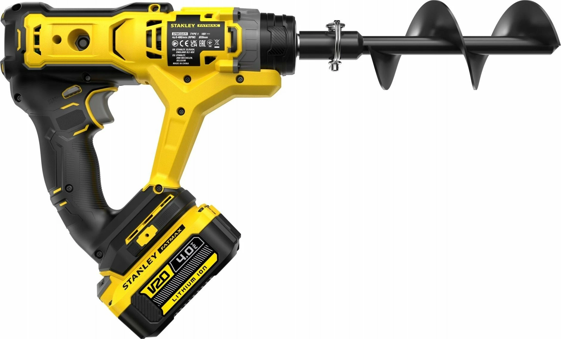 Shpuese vrimash toke Stanley FatMax V20 SFMCGA75M1 18V, 1x 4.0Ah, me auger 76x155mm