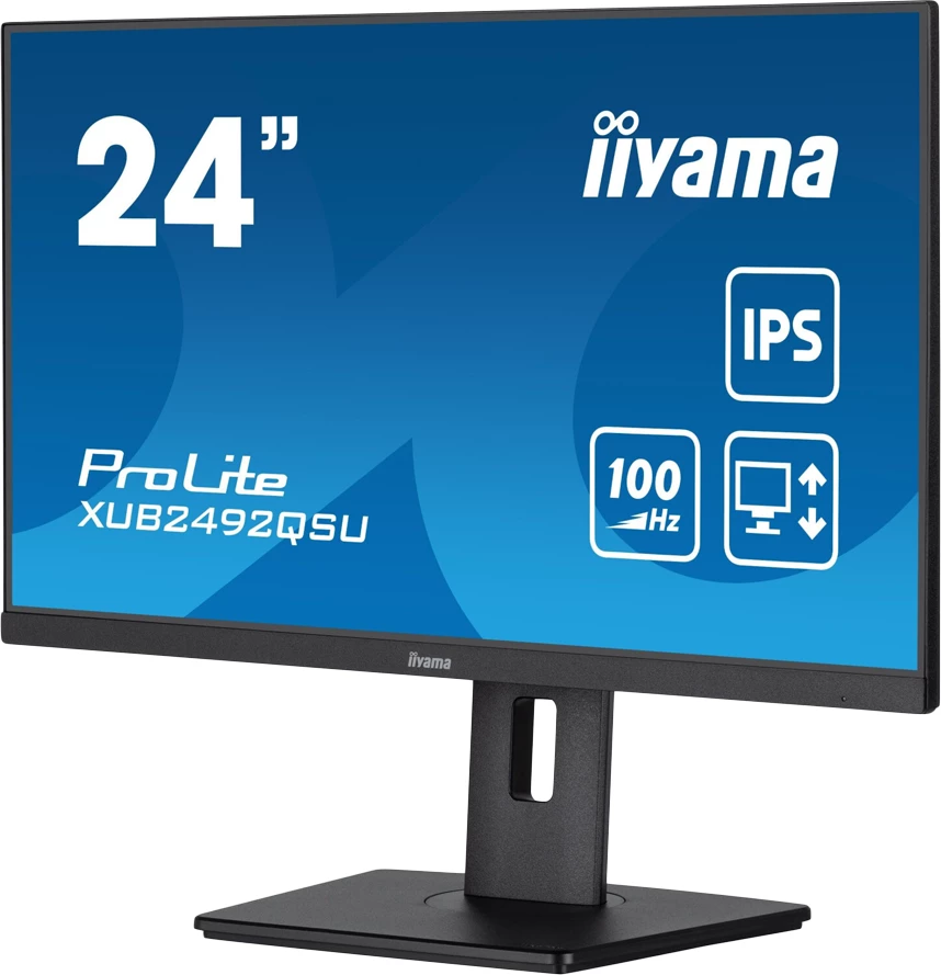 Monitor IIYAMA ProLite XUB2492QSU-B1 23.8" IPS QHD 2560x1440 100Hz 0.5ms HDMI/DP USB-Hub, i zi