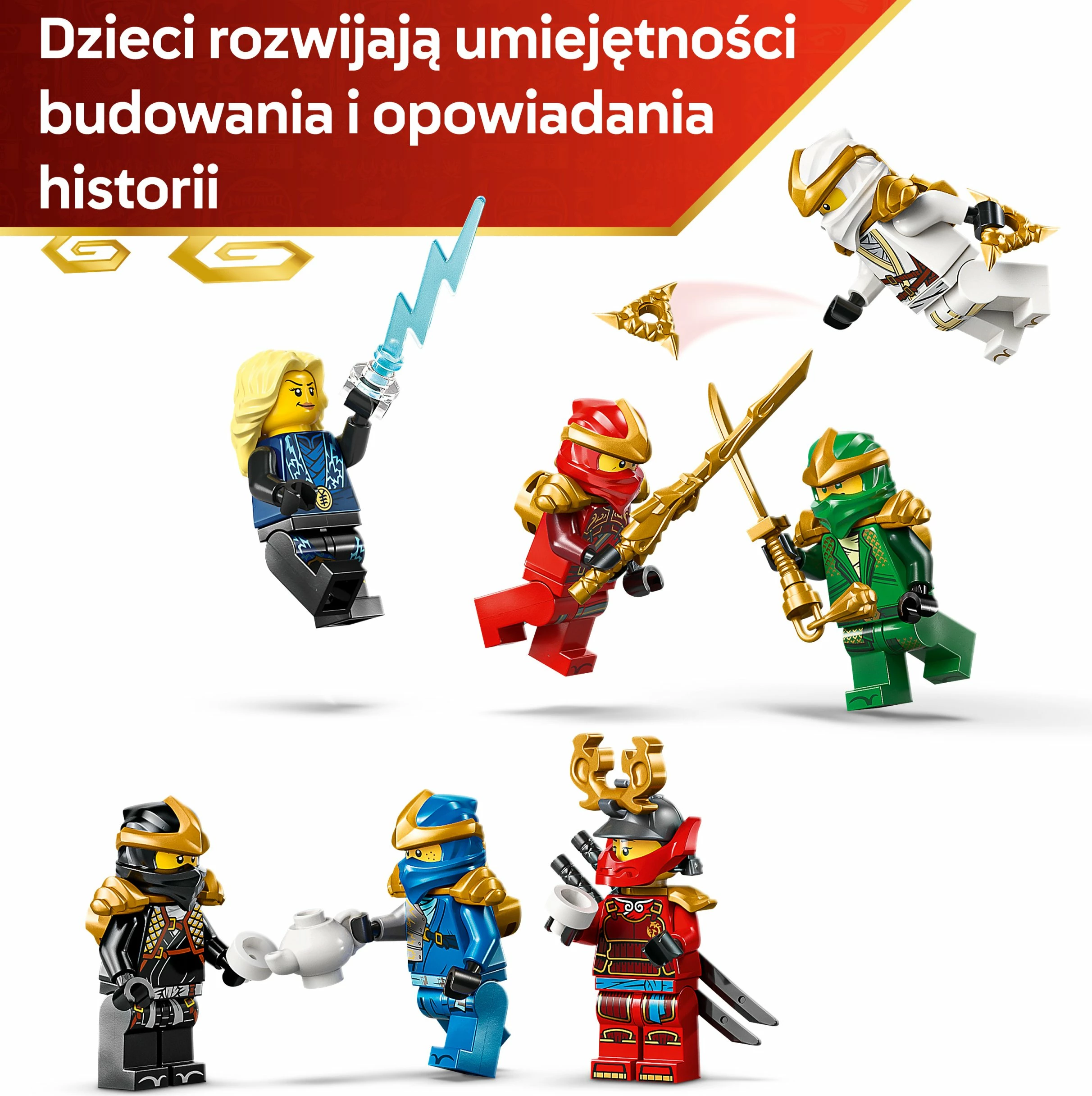 Set LEGO NINJAGO Ninja Character Ornament 15th Anniversary 71866, 447 copë