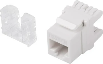 Përshtatës Lanberg, RJ45, cat.5e, 180°, i bardhë