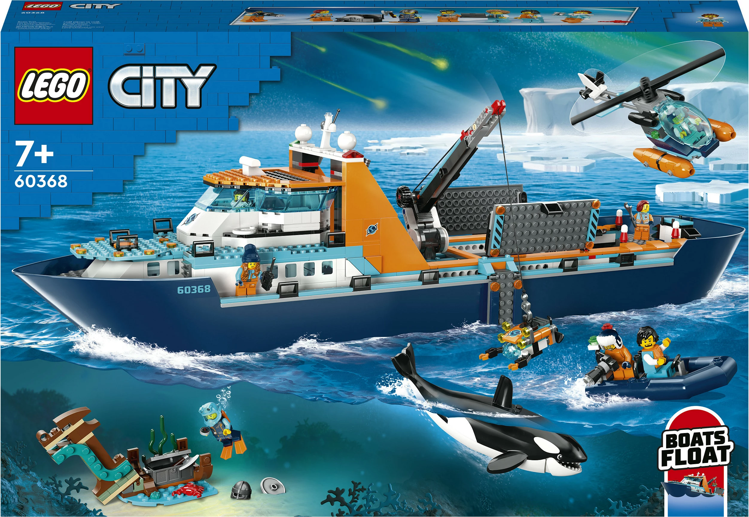 Set ndërtimi LEGO Arctic Explorer Ship, 815 pjesë, plastikë, shumëngjyrësh