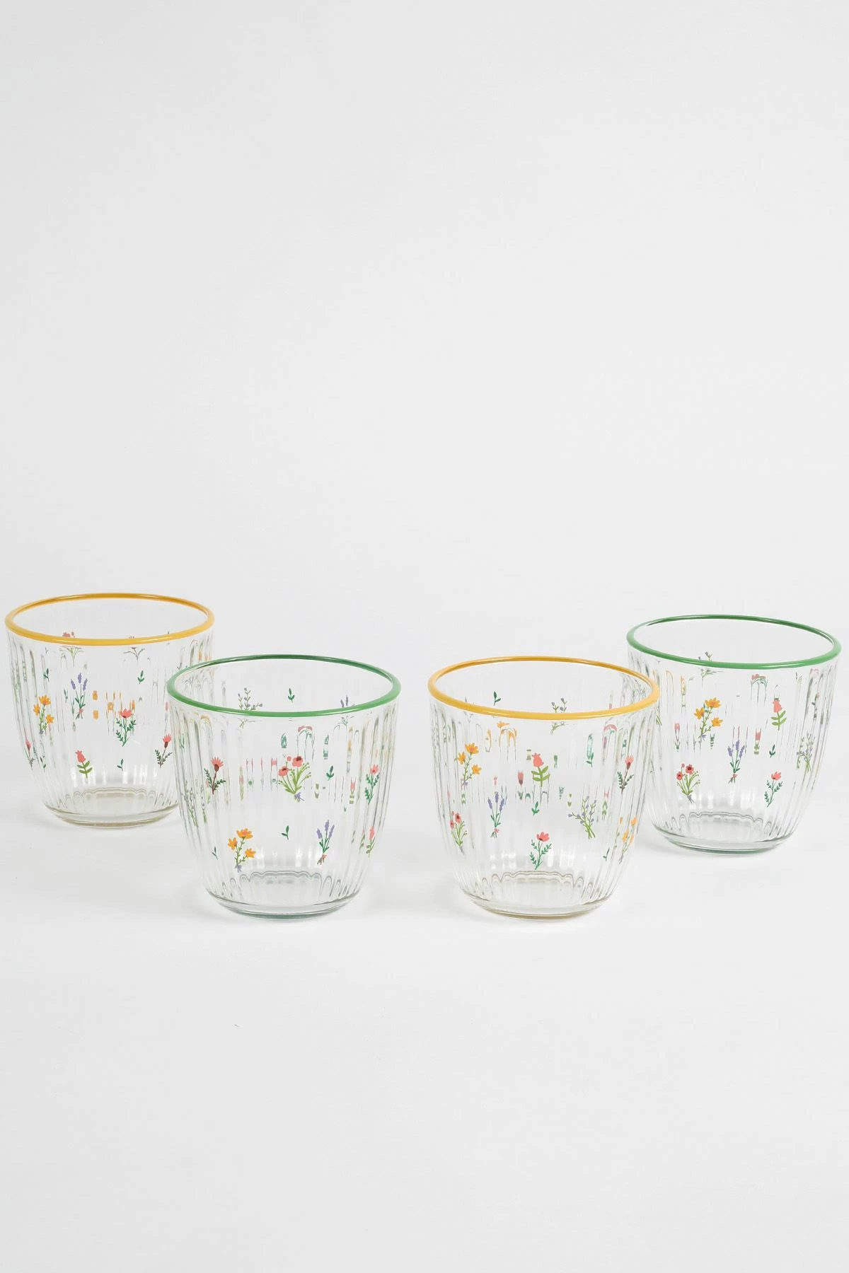 Set gotash prej qelqi (4 copë), Hermia Concept, Botanical 290