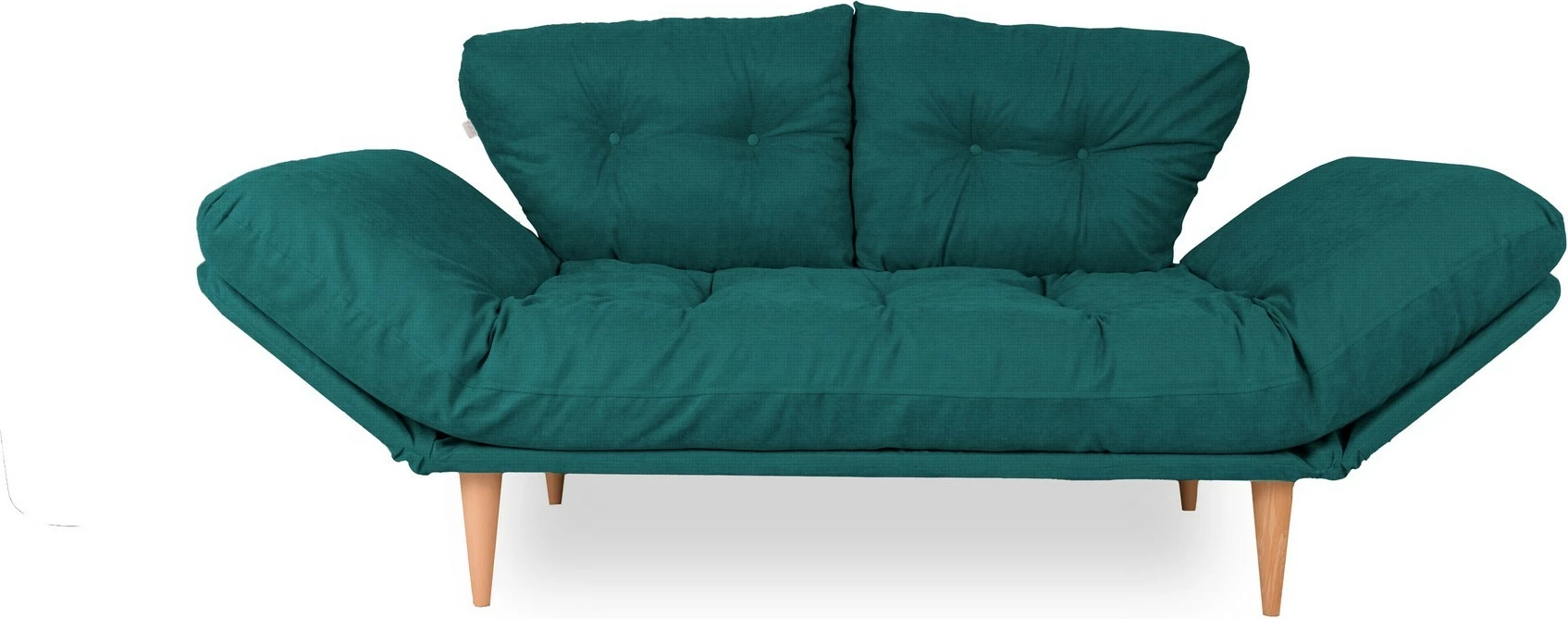Divan-krevat 3 vendesh Nina Daybed, ngjyrë jeshile petrol, Atelier del Sofa