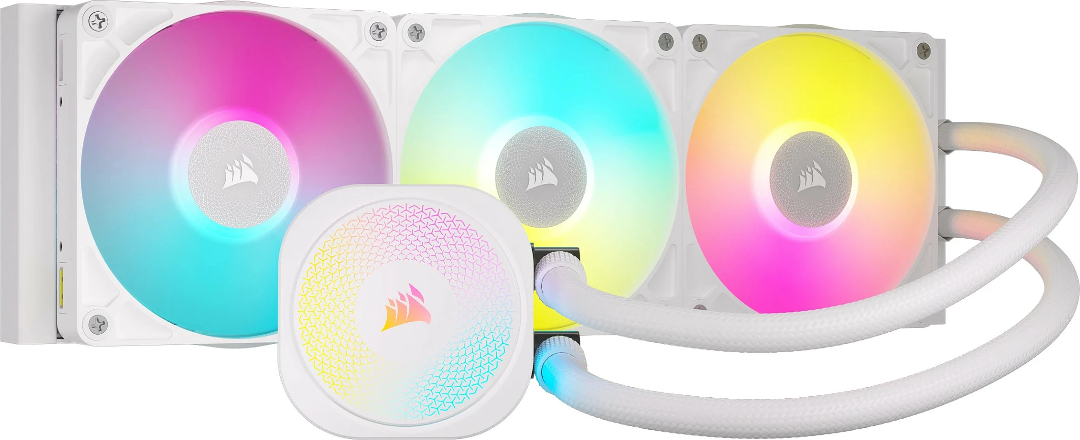 Ftohës uji AiO Corsair iCUE LINK Titan 360 RX RGB, 360mm, i bardhë