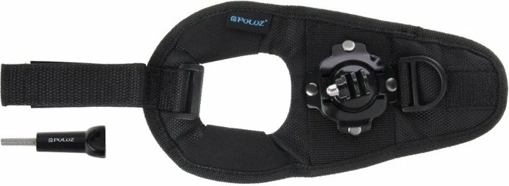 Rrip dore me mbajtës kamerë sportive, Puluz PU162, rrotullim 360°, i rregullueshëm, për GoPro/DJI Osmo Action/Insta360