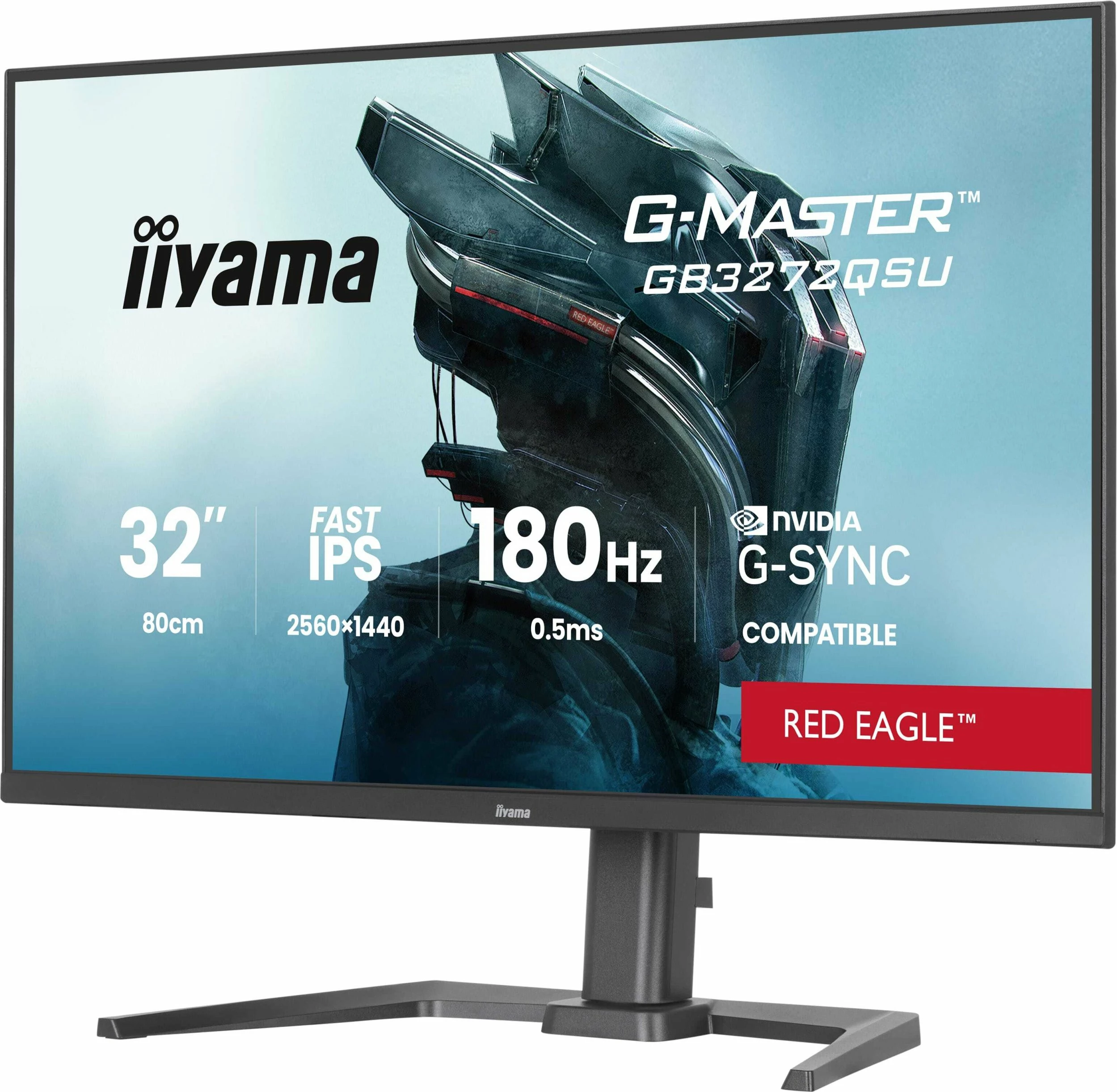 Monitor gaming iiyama G-Master GB3272QSU-B1 Red Eagle 31.5\" WQHD IPS 180Hz 0.5ms, i zi