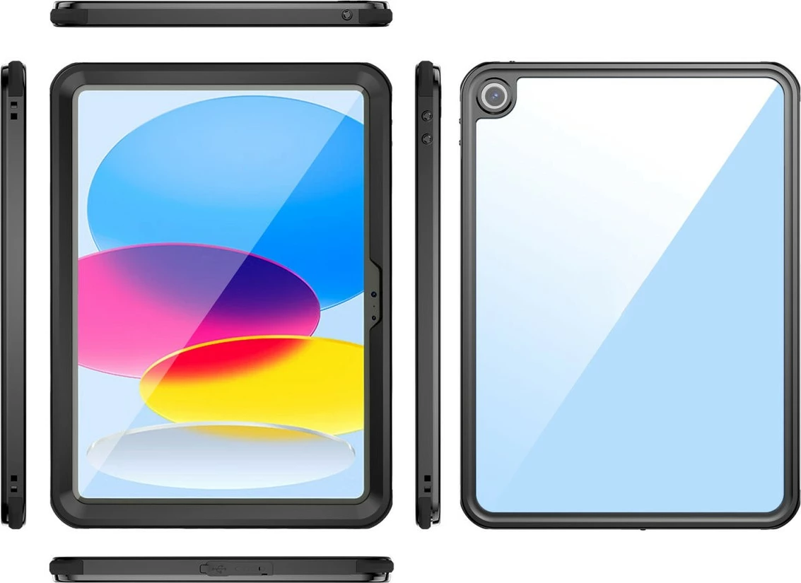 Mbështjellës Stark 4smarts, Apple iPad 10, i zi, transparent