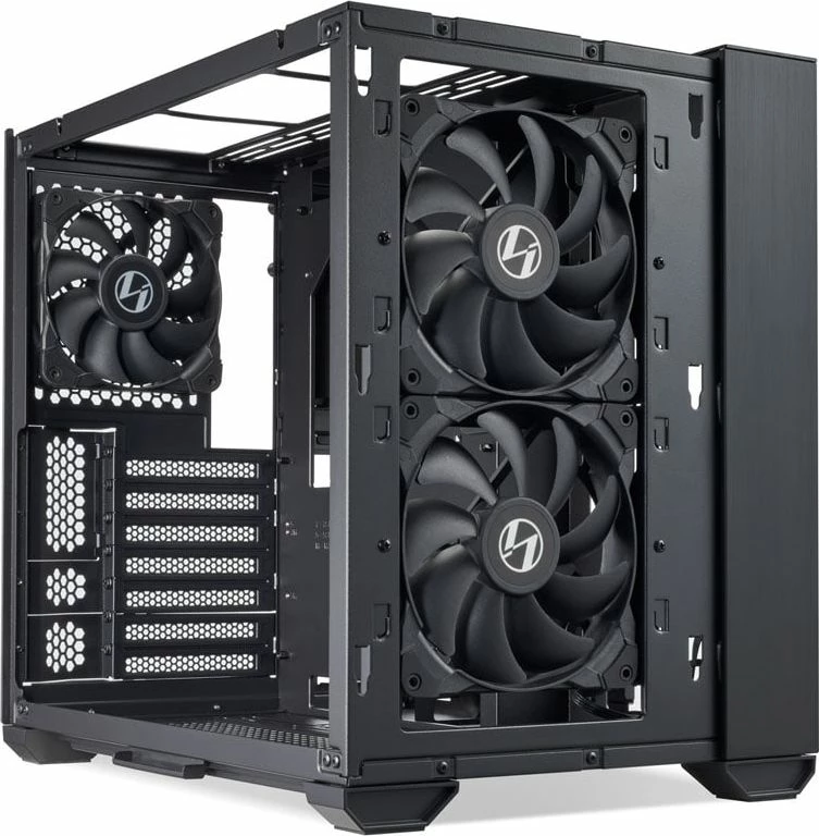Kasë Lian Li O11 Air Mini Midi Tower, E-ATX/ATX/Micro-ATX/Mini-ITX, tempered glass, USB-C, e zezë