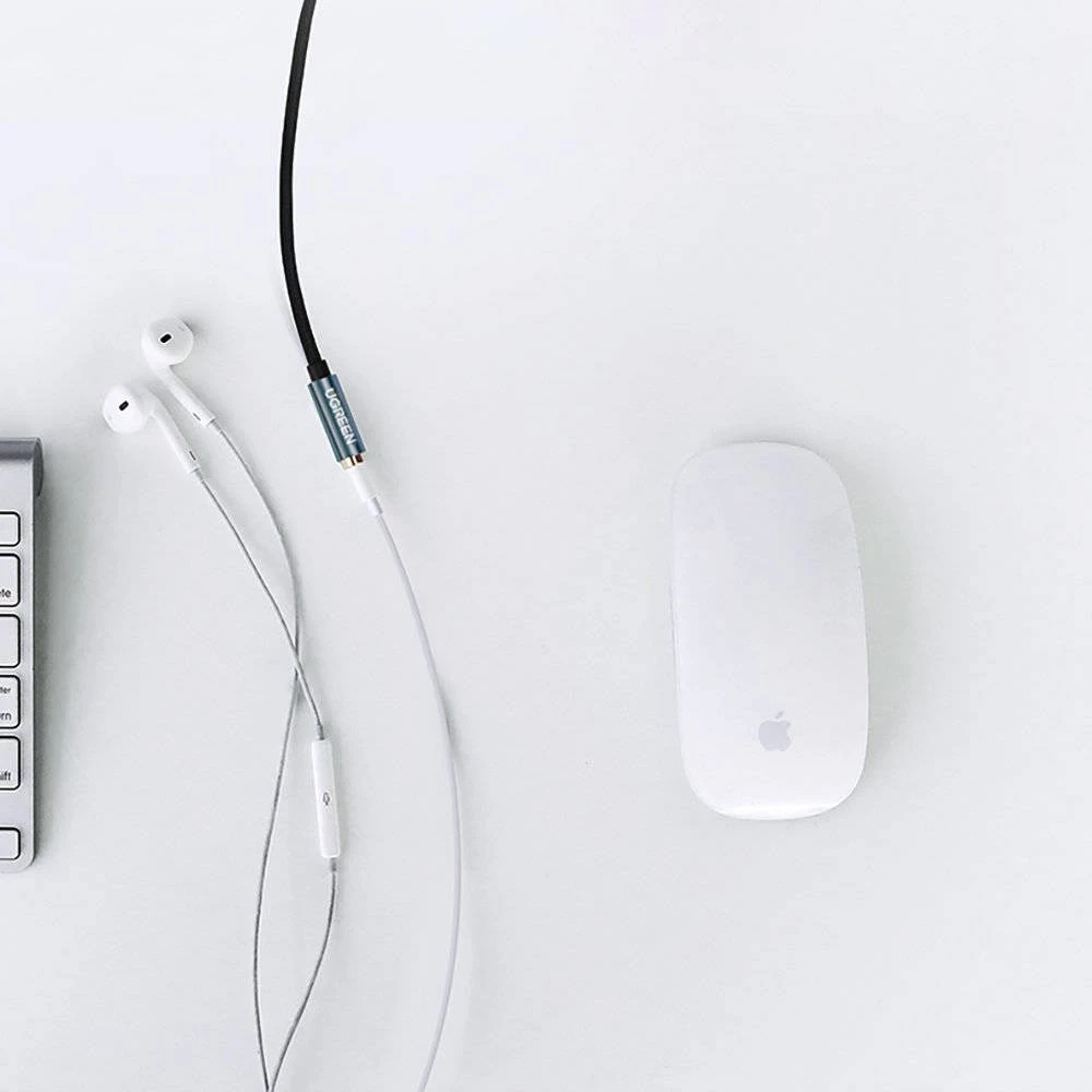 Kabllo zgjatues AUX UGREEN 40675, mini jack 3.5 mm, 2 m, Blu