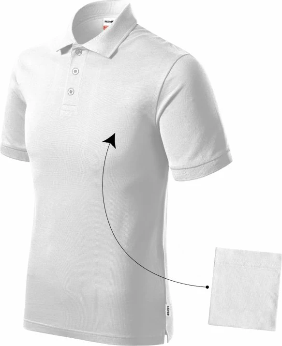 Polo për meshkuj Rimeck, të bardhë