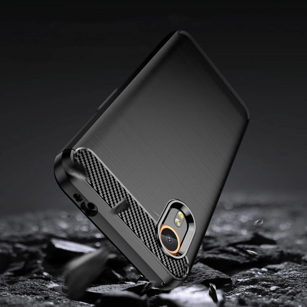 Mbështjellës Tech-Protect TPUCarbon për Samsung Galaxy XCover 7, i zi