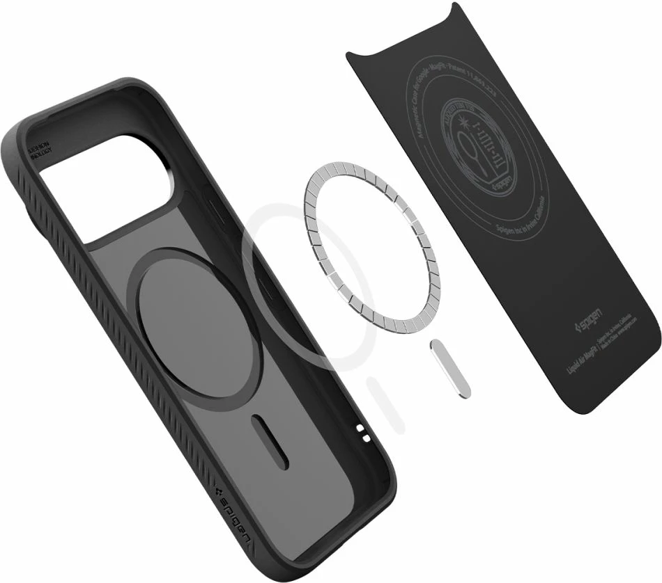 Mbështjellës Spigen Liquid Air Mag për Google Pixel 11 Pro XL, MagSafe, TPU, 1 copë, E zezë matte