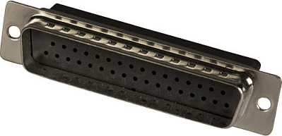Konektor D-Sub EFB Elektronik E-DSCR/50, mashkull, i drejtë, metal, i zi