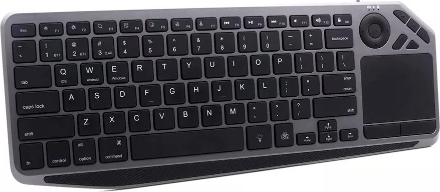 Tastierë TECHly ICTB9801TB, RF Wireless + Bluetooth, QWERTY US English, E zezë