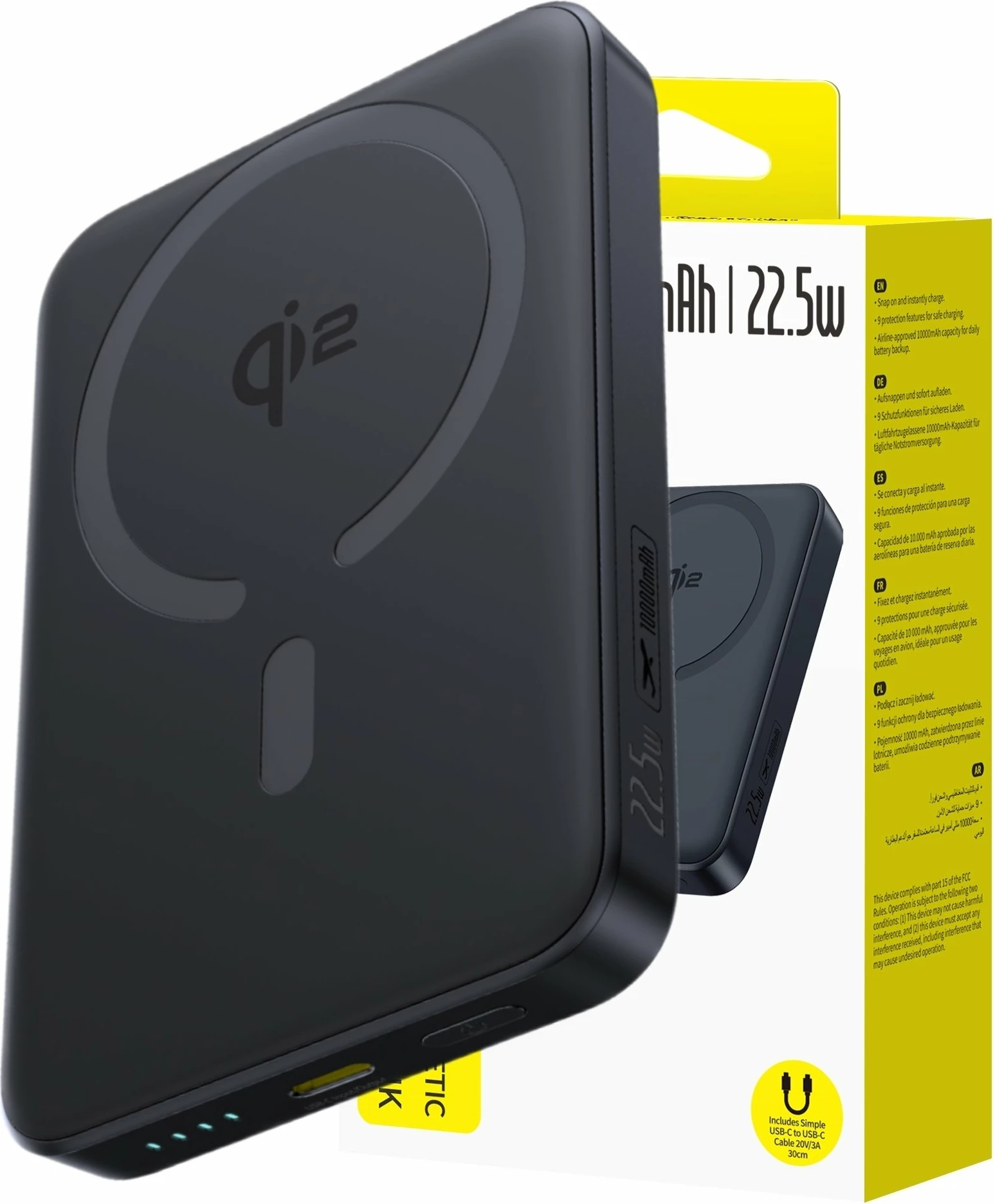 Powerbank Ugreen PB561 10000mAh magnetik me karikim pa tela, USB-C PD, krem 5