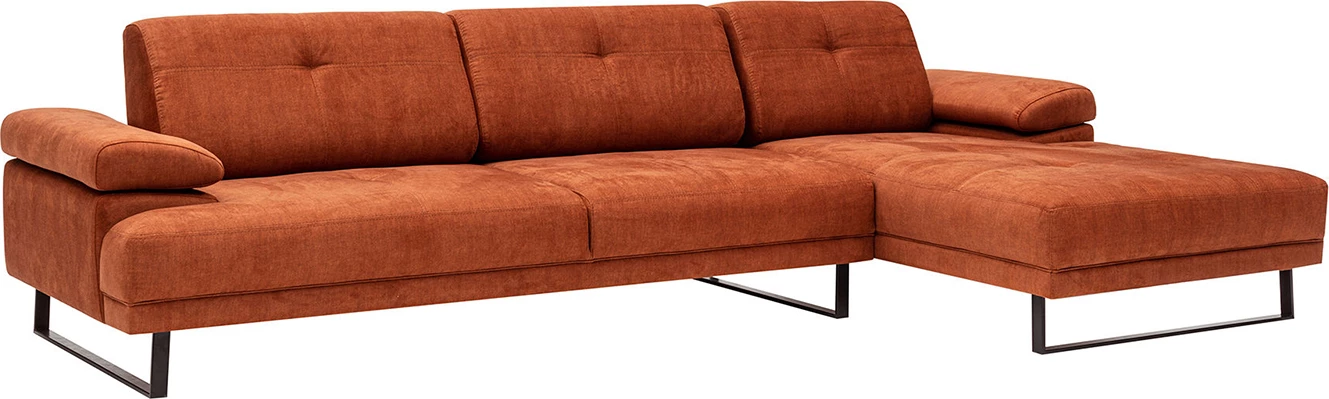 Këndore Atelier del Sofa Mustang Small, e djathtë, portokalli