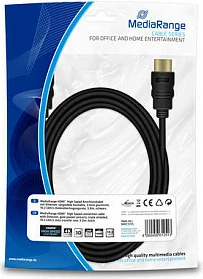 Kabllo HDMI MediaRange MRCS155, 3m, 4K/3D, me Ethernet, e zezë