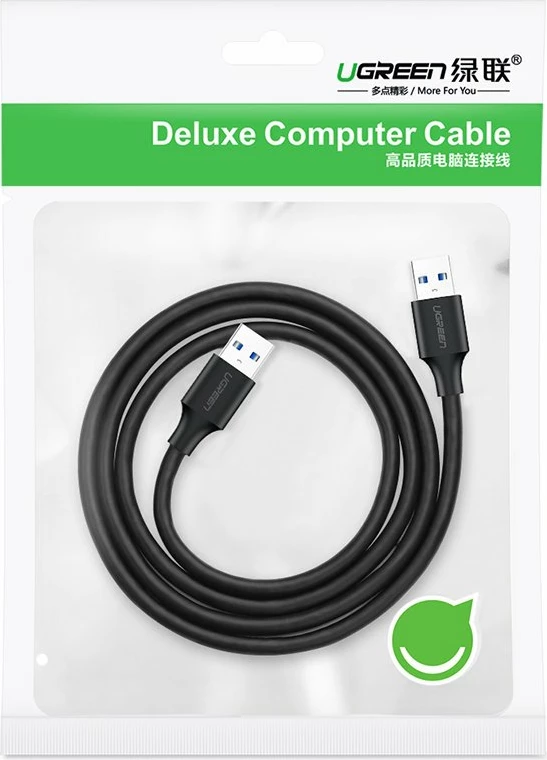 Kabllo USB 2.0 Ugreen US128 10308, 0.5m, e zezë