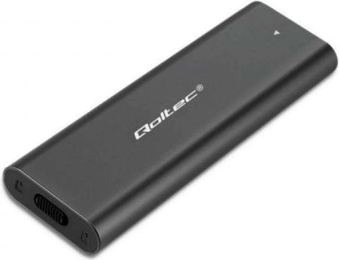 Kuti SSD M.2 Qoltec NVMe/SATA, e zezë