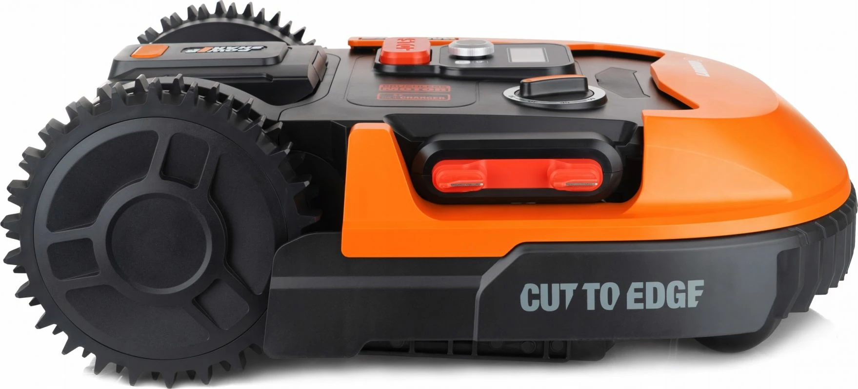 Robot kositës bari Worx Landroid L800 WR148E, 1000 m², 20V 2Ah, WiFi/Bluetooth, portokalli/zi
