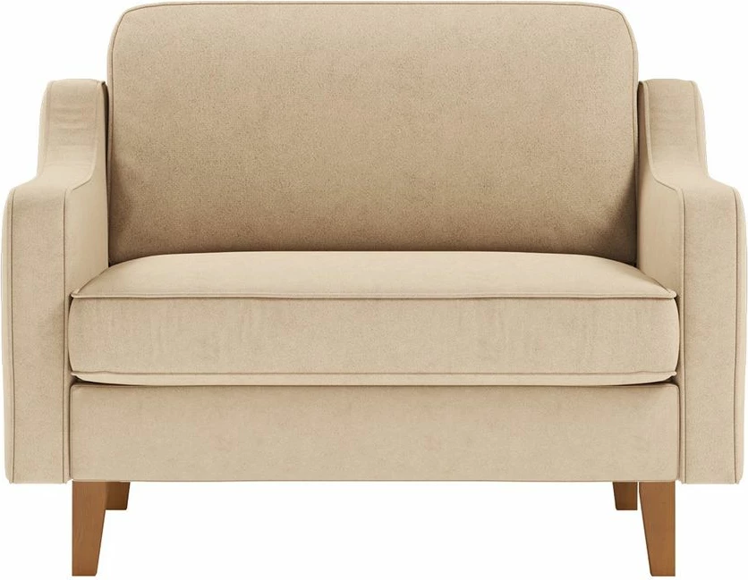 Divan Robin, një vend, ngjyrë rërë dhe arre