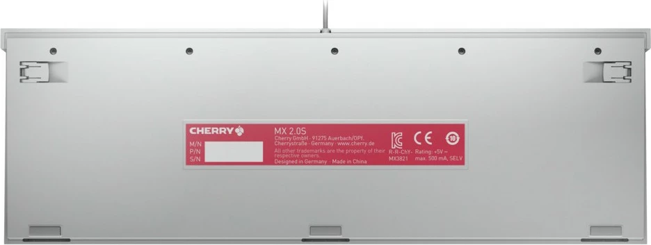 Tastierë Cherry MX 2.0S RGB, MX Red, e bardhë