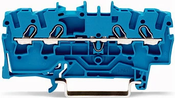 Klemë lidhëse WAGO 2002-1404, 4-përçues, 2.5 mm², 32 A, blu