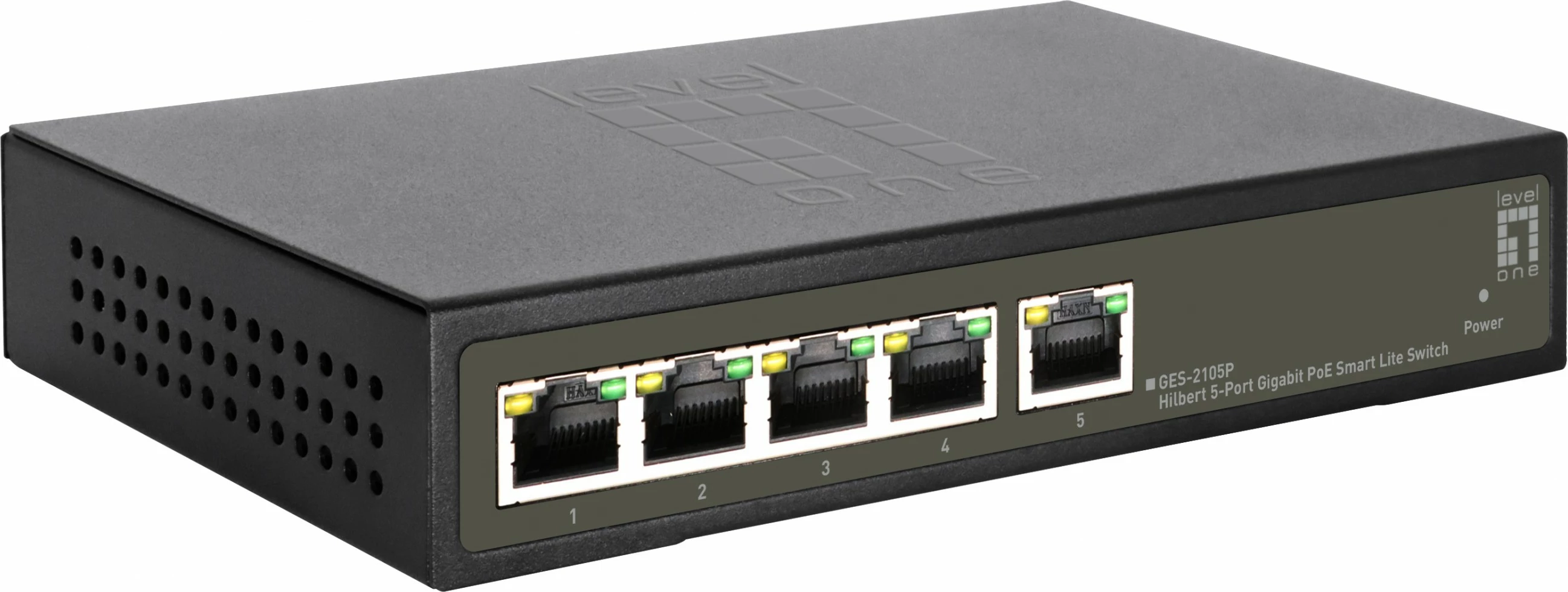 Switch LevelOne Hilbert 5-Port Gigabit PoE Smart Lite, 60W PoE