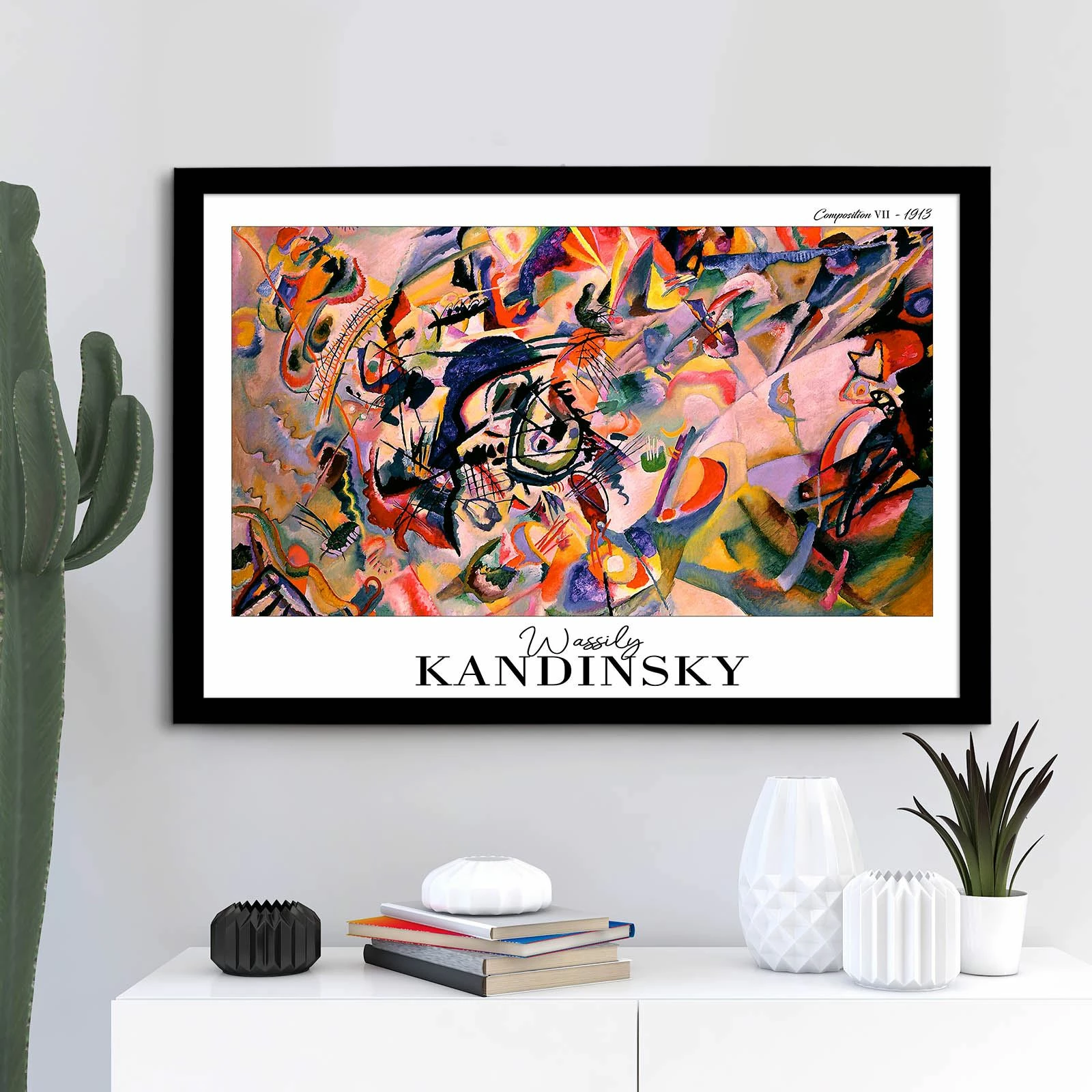 Pikturë dekorative me kornizë, Wallity, 4262SYHKANDINSKY-003