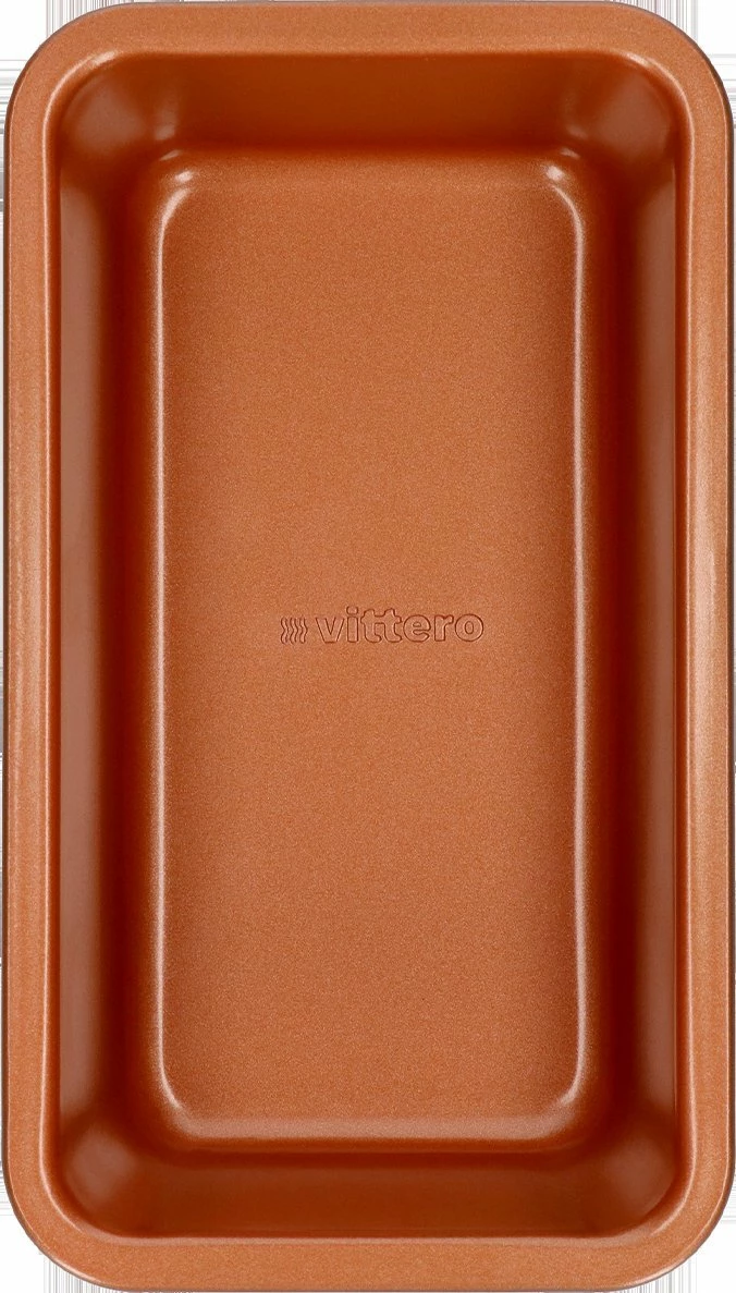 Kallëp pjekjeje Vittero Oro loaf pan 23.5x13.4x7.2 cm, çelik karboni, shtresë non-stick XYNFLON, ngjyrë ari