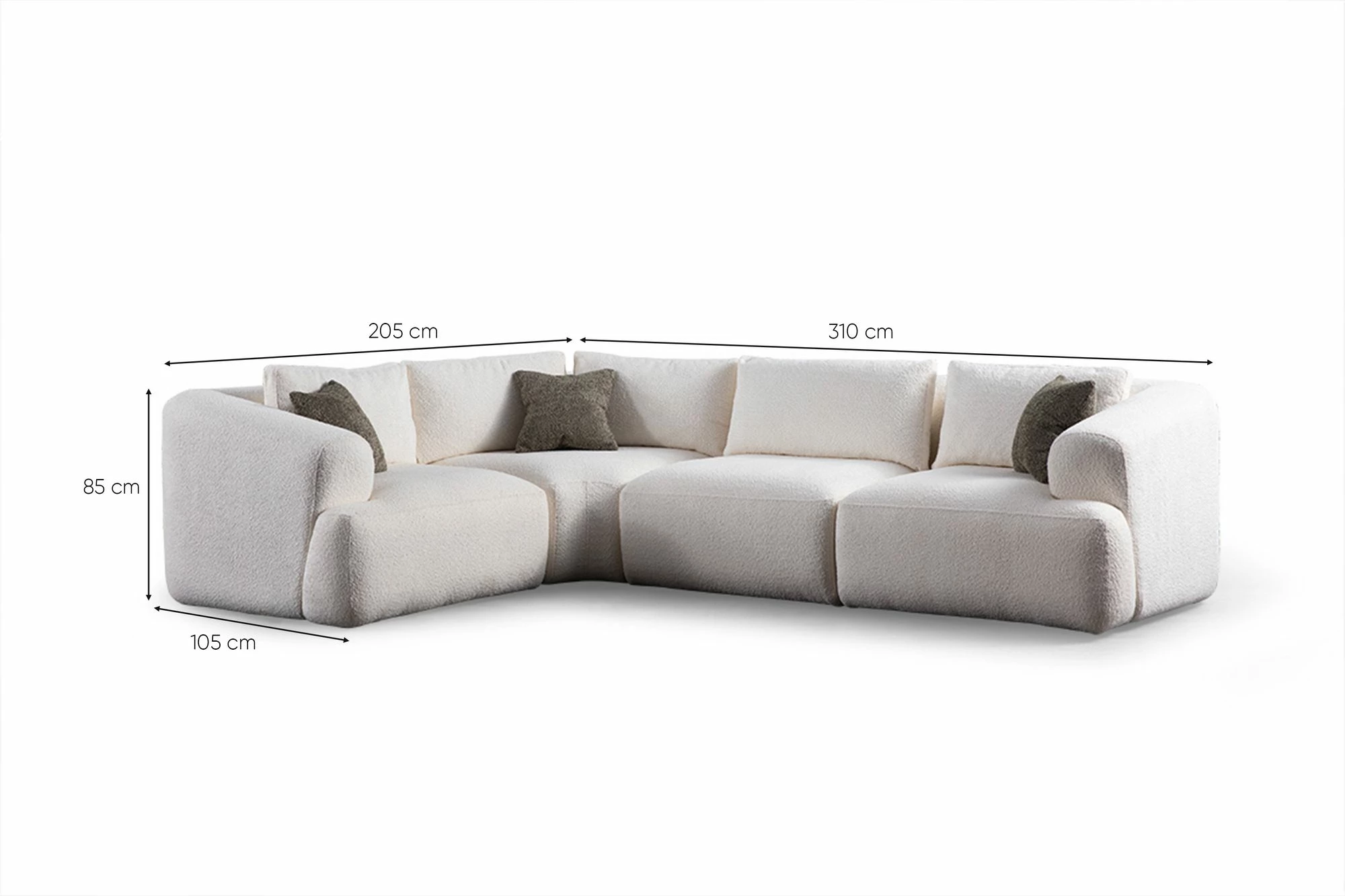 Këndare Sofia, Atelier del Sofa, e bardhë (L1 + C + O1 + 1R)
