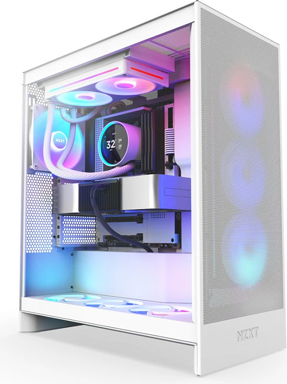 Ftohës uji AIO NZXT Kraken Elite V2 240 RGB, LCD Display, 2x120mm, i bardhë