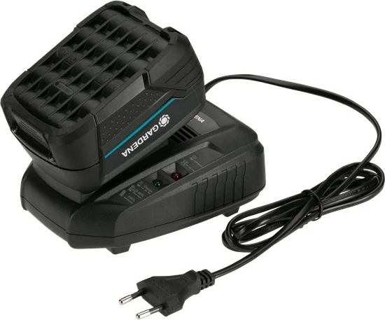 Set baterie dhe karikuesi Gardena P4A PBA 18V/72 4.0 Ah, 4.000 mAh, Li-Ion, 18 V, zi, portokalli