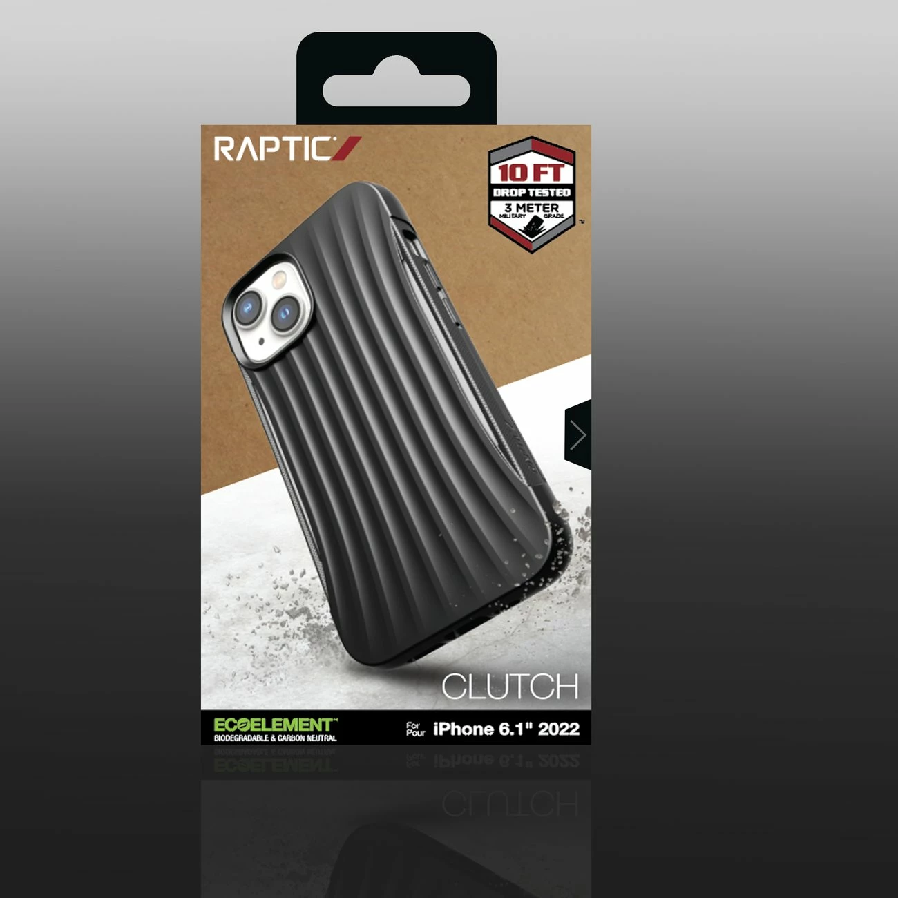 Mbështjellës Raptic X-Doria Clutch për iPhone 14, i zi