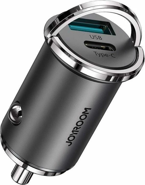 Karikues veture Joyroom C-A35 45W 5A, 1x USB-A + 1x USB-C, gri