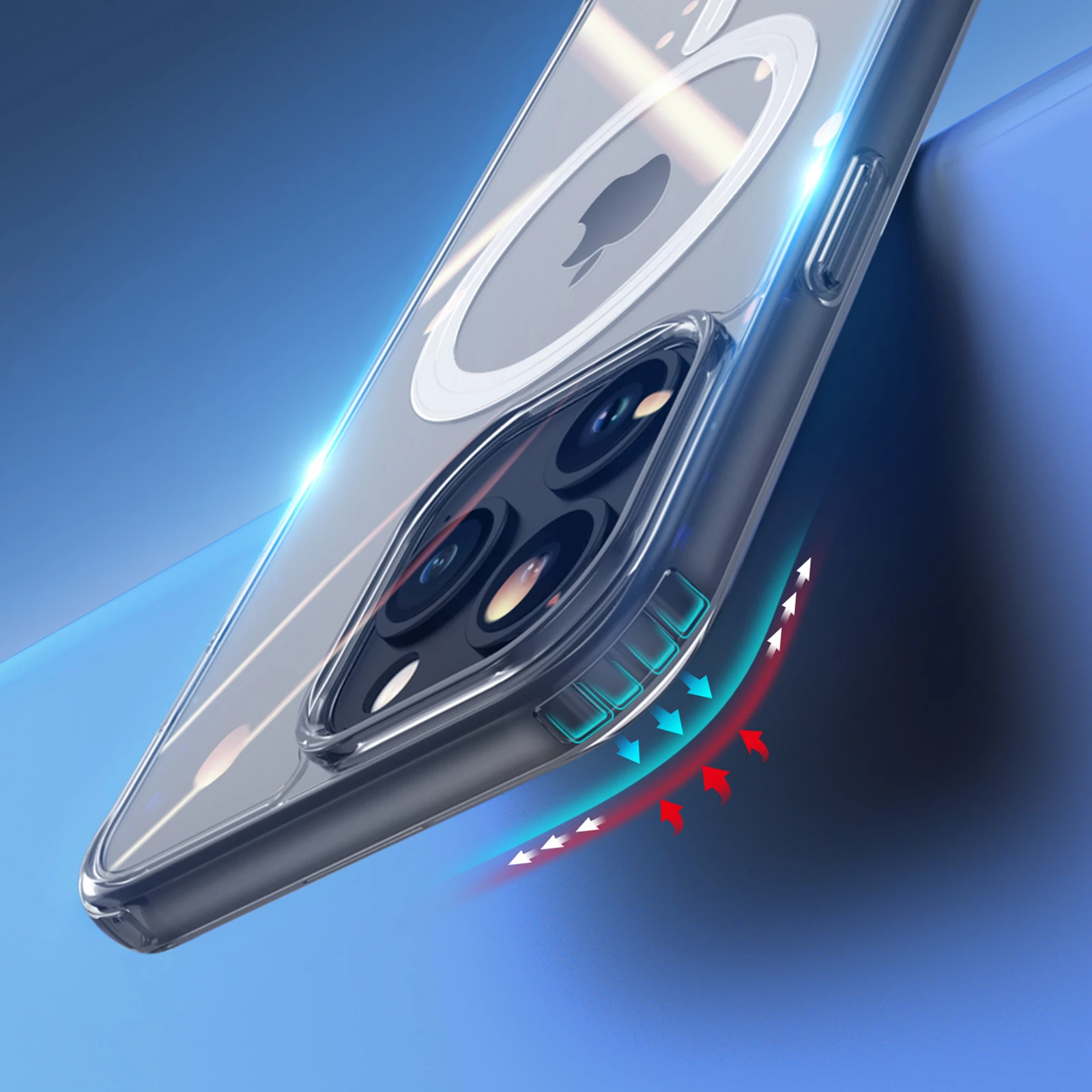 Mbështjellës Dux Ducis Clin për iPhone 15 Pro Max, MagSafe, Transparent
