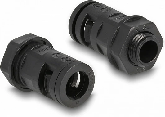 Mëngë mbrojtëse për kabllo DeLOCK 2m x 10mm, me lidhësa PG7, e zezë