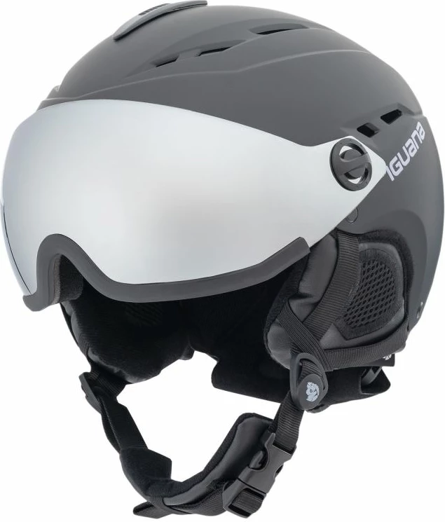 Helmetë për ski Iguana, unisex, të bardhë/gri