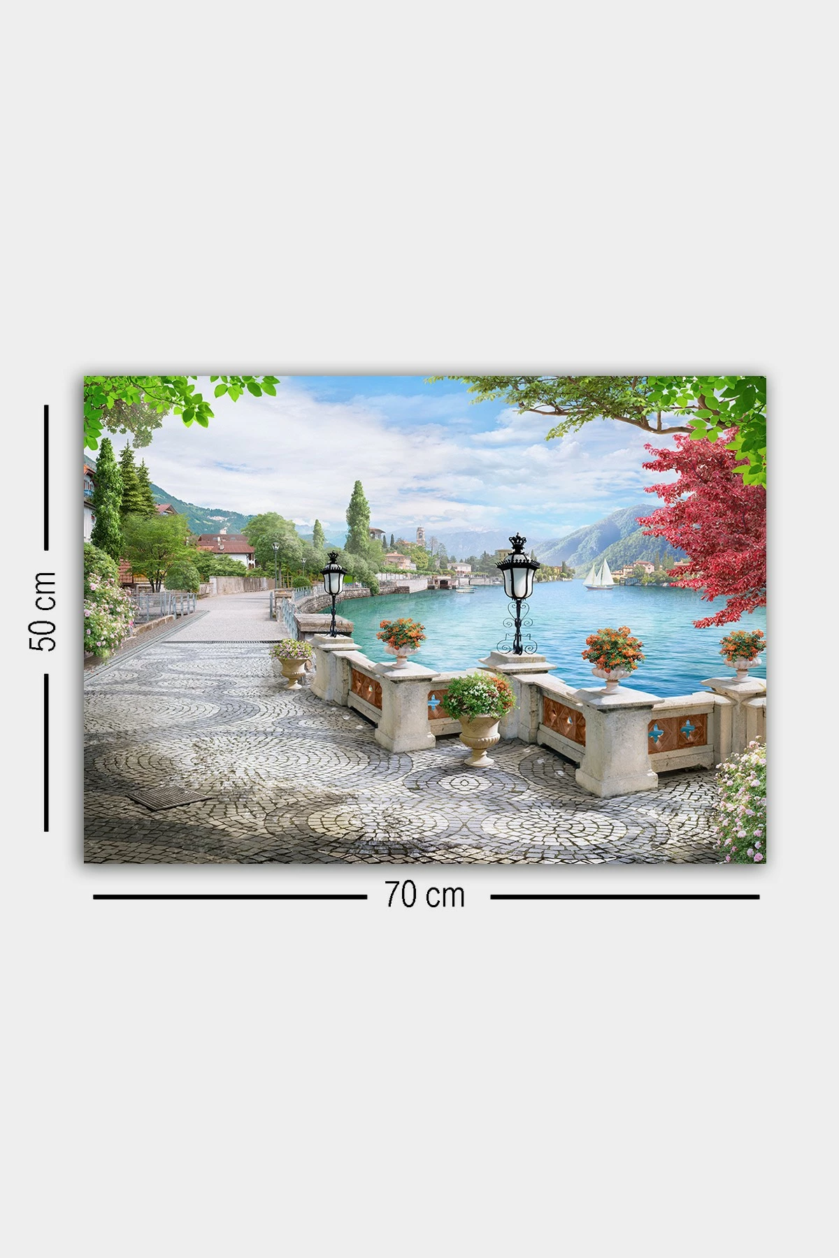 Pikturë dekorative në kanavacë, shumëngjyrëshe, 50x70cm, 1467158057-5070
