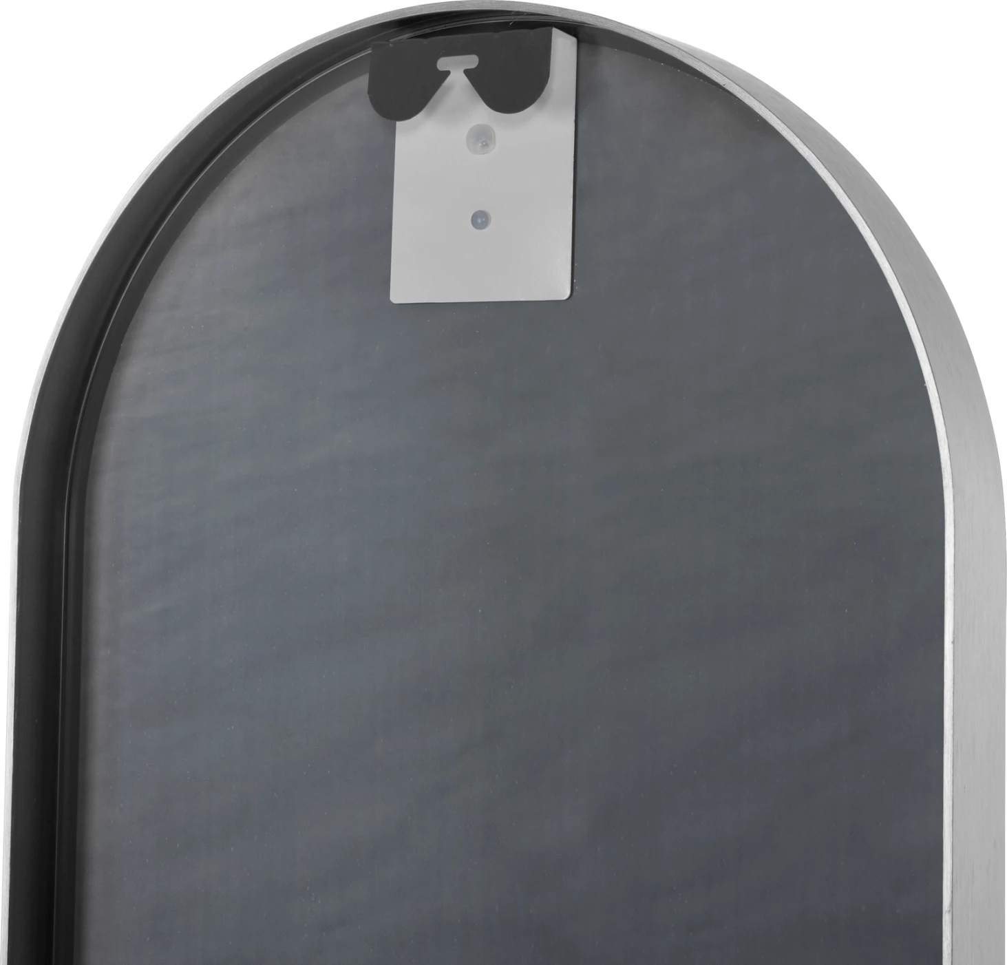 Pasqyrë muri ovale e gjatë, kornizë alumini, ngjyrë argjendi, FH9581.40, 38.5x4x149 cm