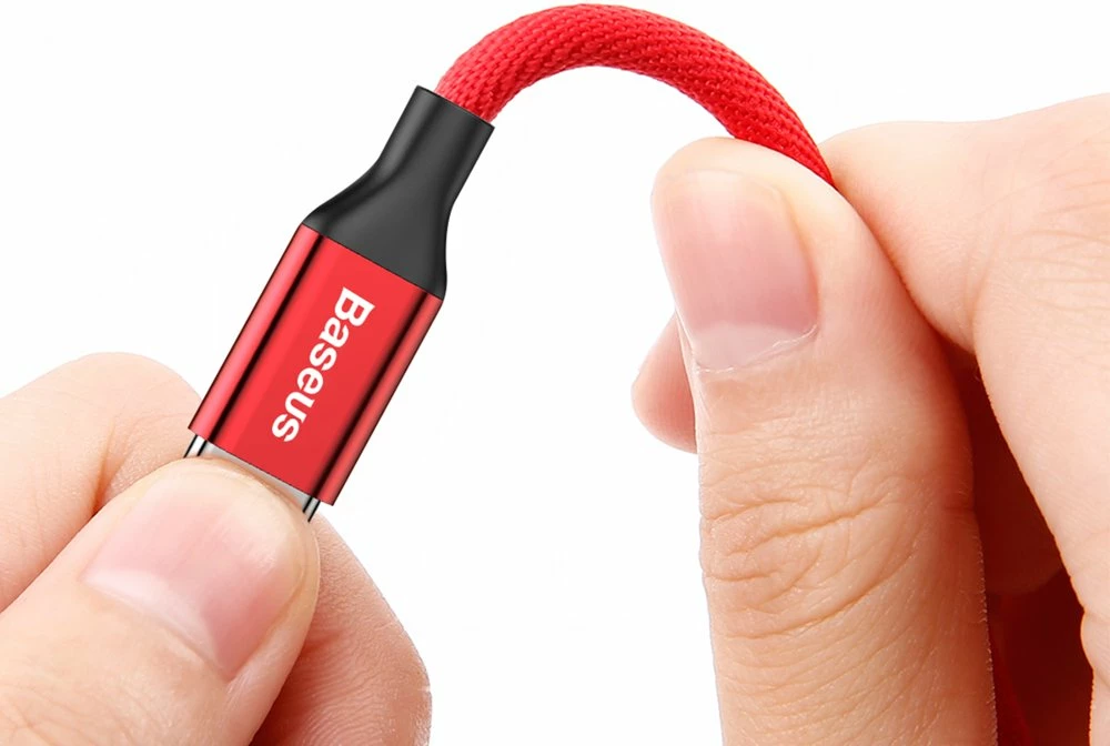 Kabllo Baseus Yiven USB në Lightning, 1.8m, e kuqe