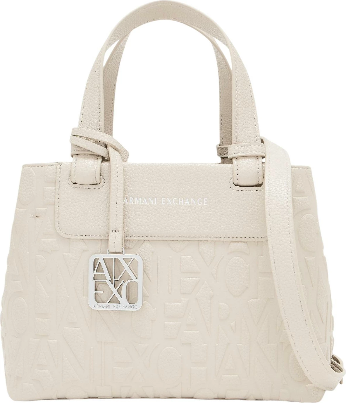 Çantë dore Armani Exchange XW001576 AF15774 për femra, bezhë e çelët