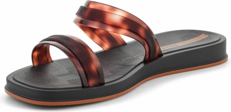 Shapka femrash Ipanema Glow Trendy Slide AD 27421-BR850, të zeza/turtle/brown [Madhësia: 38]