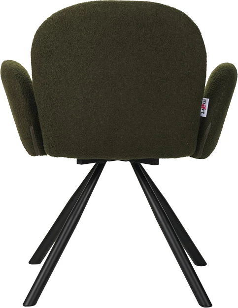 Karrige Garzele Inart, material teddy, këmbë metalike, 68x66x82.5cm