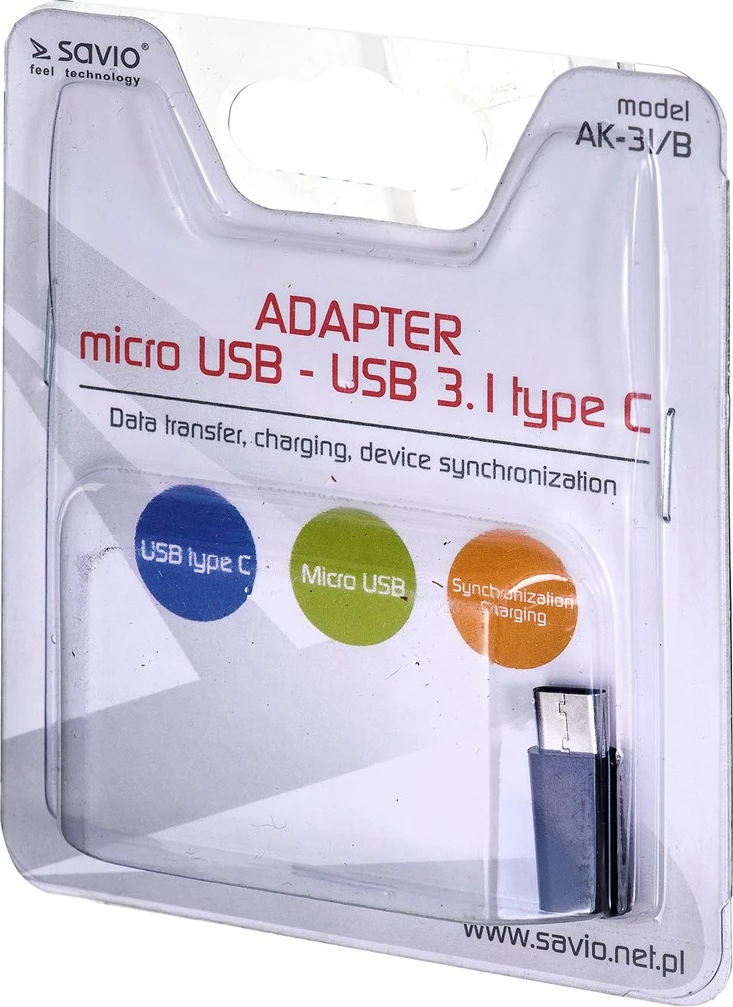 Përshtatës Savio AK-31/ B USB USB 3.1, i zi