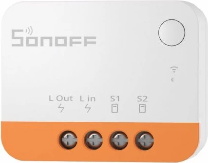 Switch i mençur Zigbee SONOFF ZBMINI-L2 6A, pa neutral, bardhë/portokalli