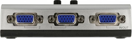 Switch VGA DeLOCK 2-Port Manual Bidireksional, 1920x1080, plastikë